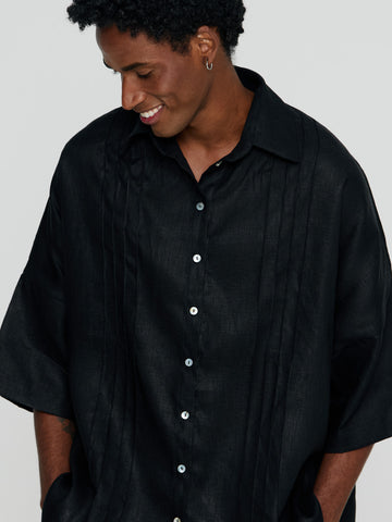 Camisa Dalton - Linho Preto