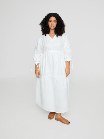Vestido Volúpia - Linho Branco