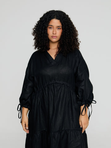 Vestido Volúpia - Linho Preto