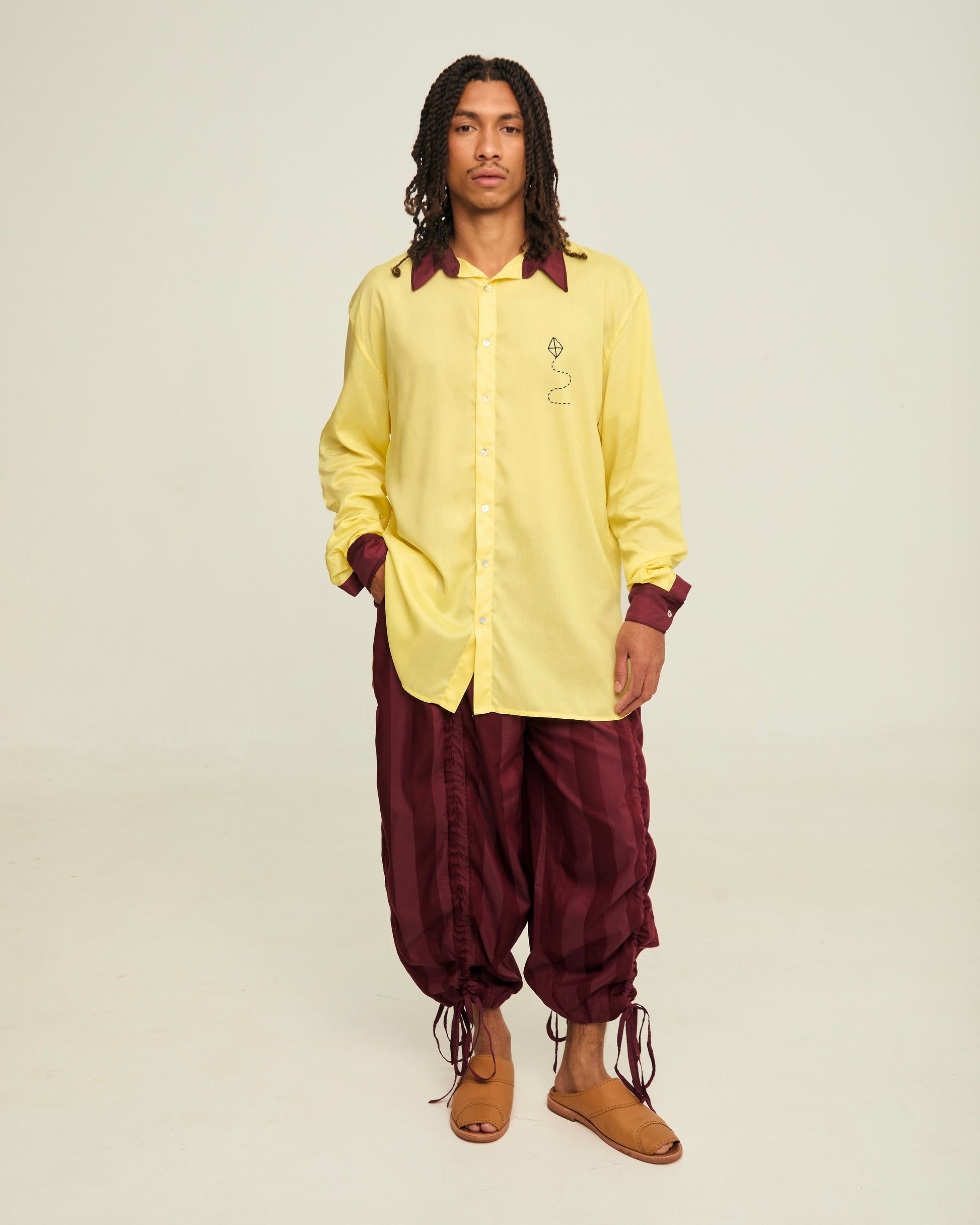 Camisa Dimitrius Liso Amanteigada 01