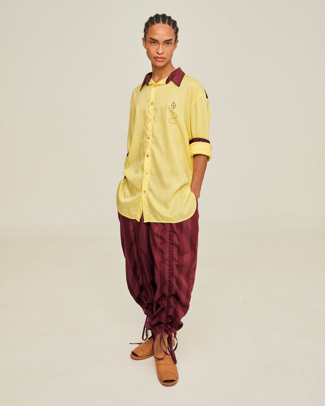 Camisa Dimitrius Liso Amanteigada 01