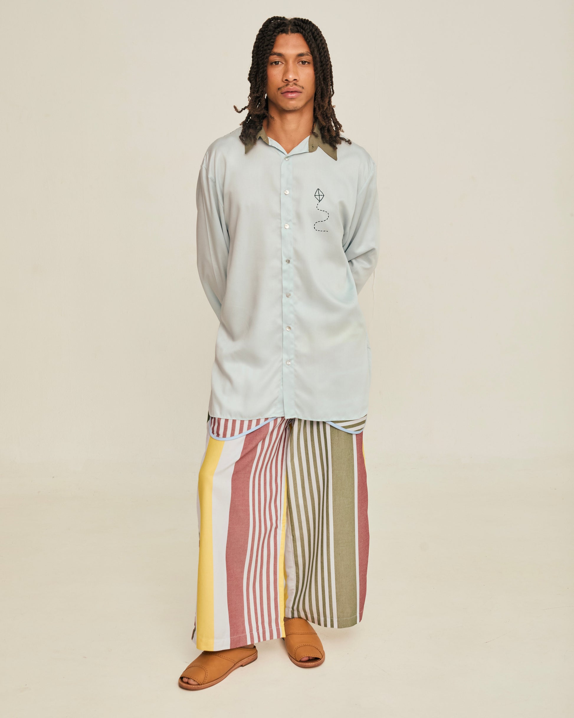 Camisa Dimitrius Liso Céu 01