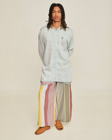 Camisa Dimitrius Liso Céu 01