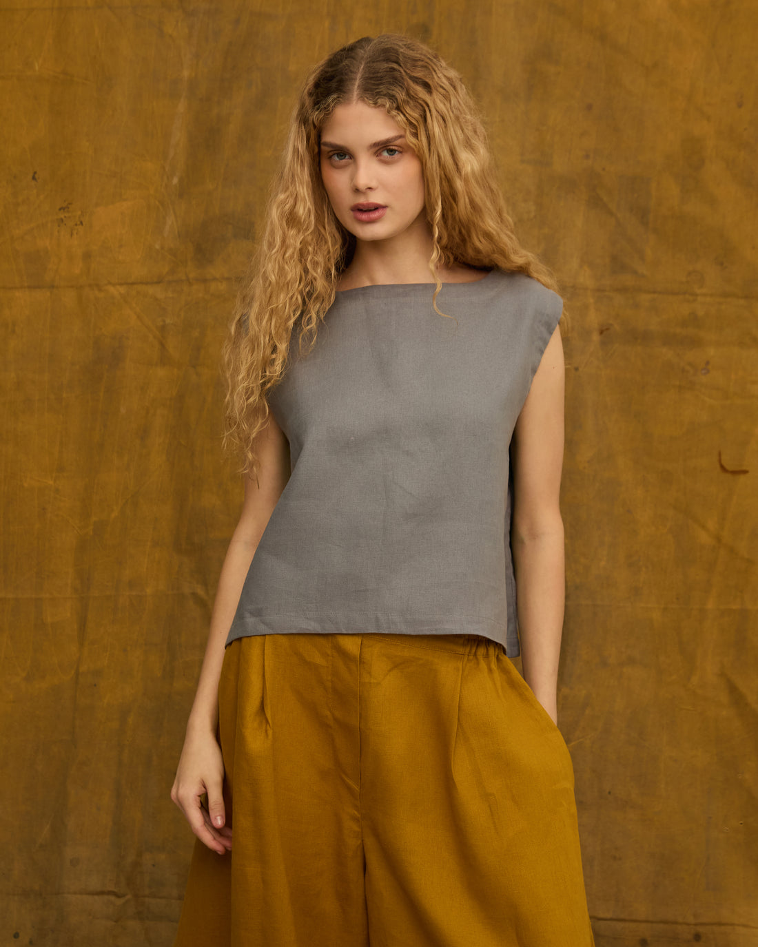 Blusa Cris Linho Níquel