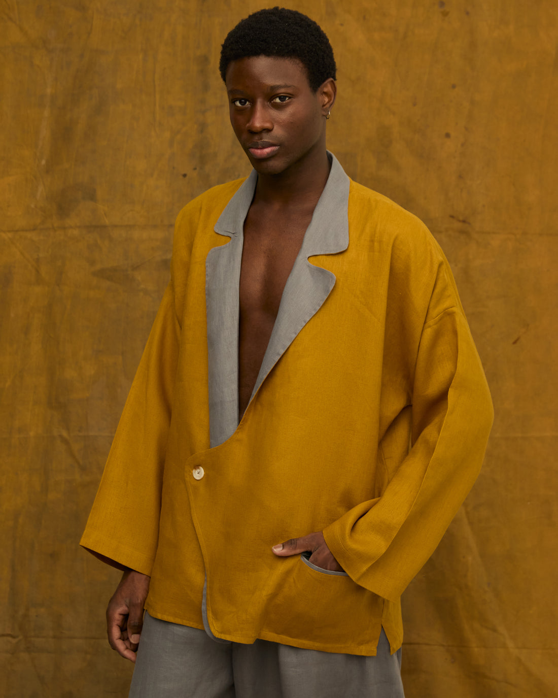 Blazer Engenho Linho Ambar