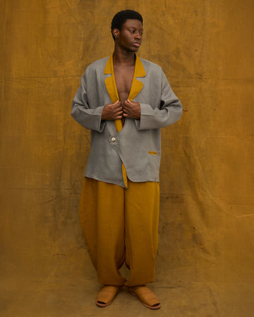 Blazer Engenho Linho Níquel