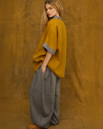 Calça Mariquinha Linho Níquel