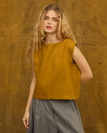 Blusa Cris Linho Ambar