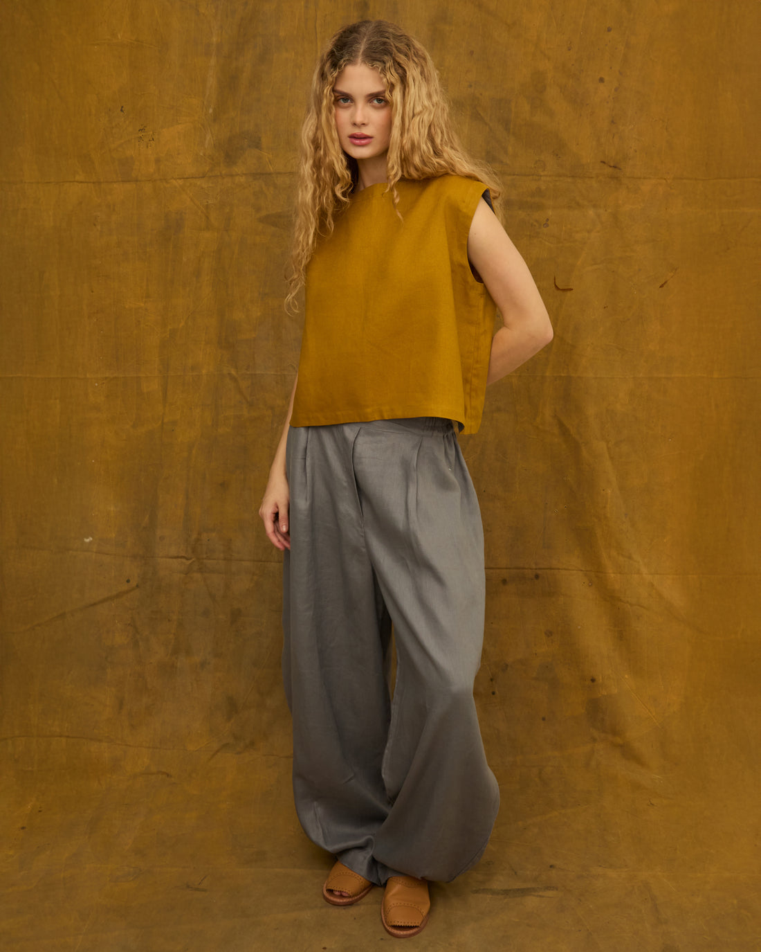 Blusa Cris Linho Ambar