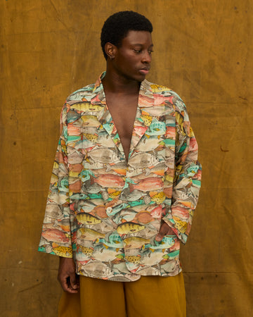 Blazer Engenho Estampa Cardume