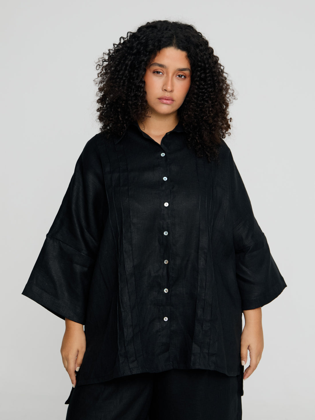 Camisa Dalton - Linho Preto