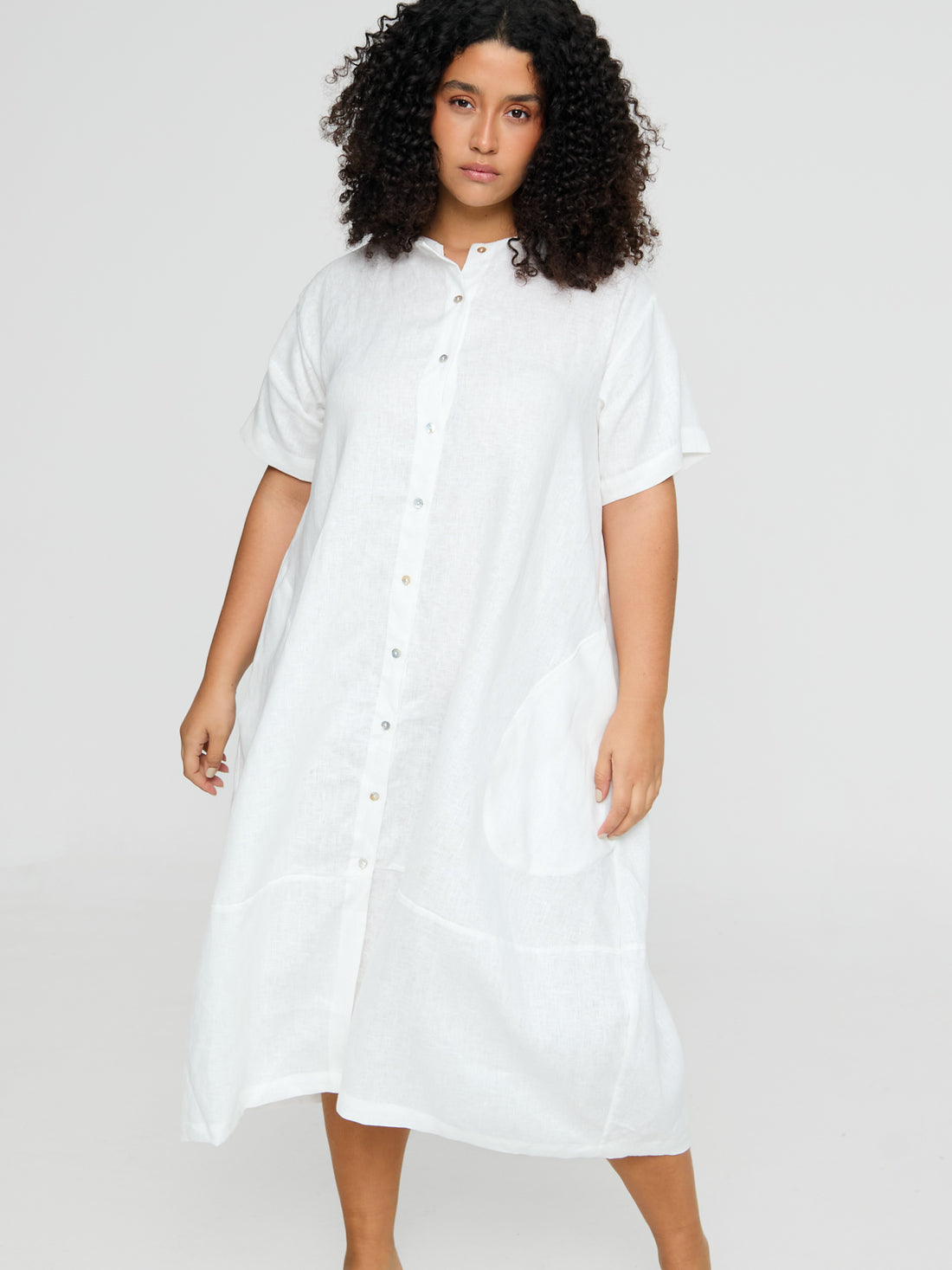 Chemise Riacho Doce - Linho Branco