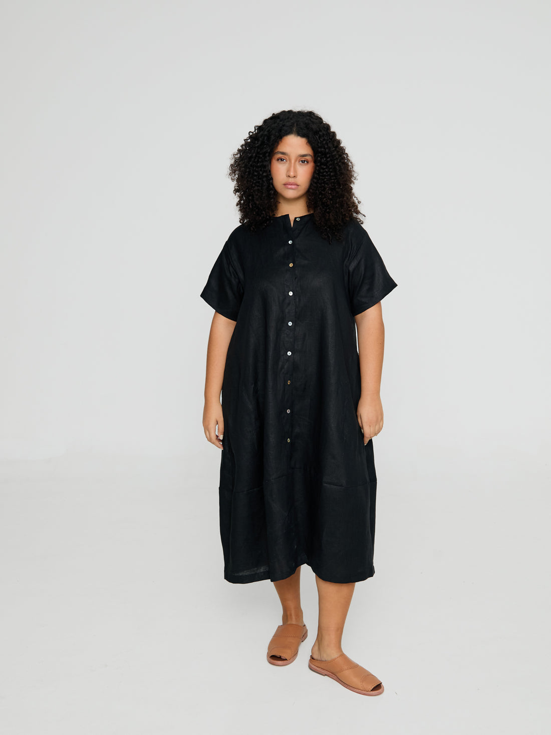 Chemise Riacho Doce - Linho Preto