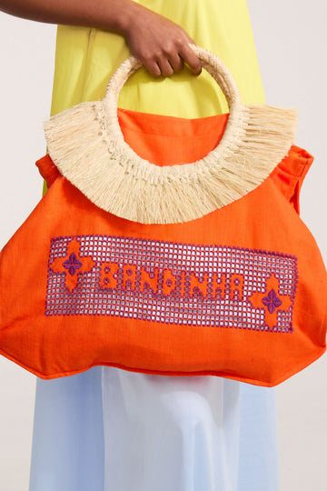 Bolsa Leque Bordada Bandinha