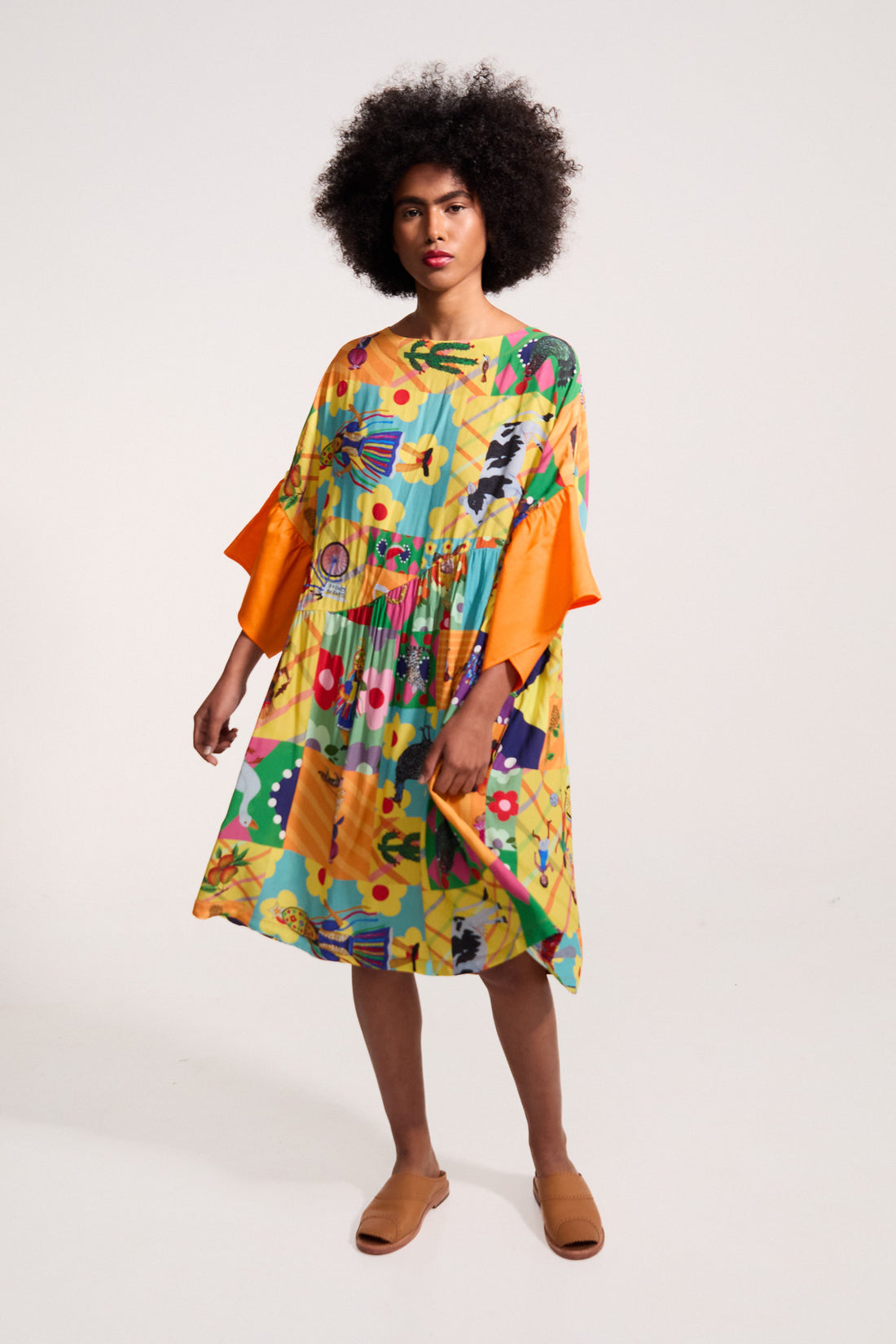 Vestido Magda Estampa Cabocla