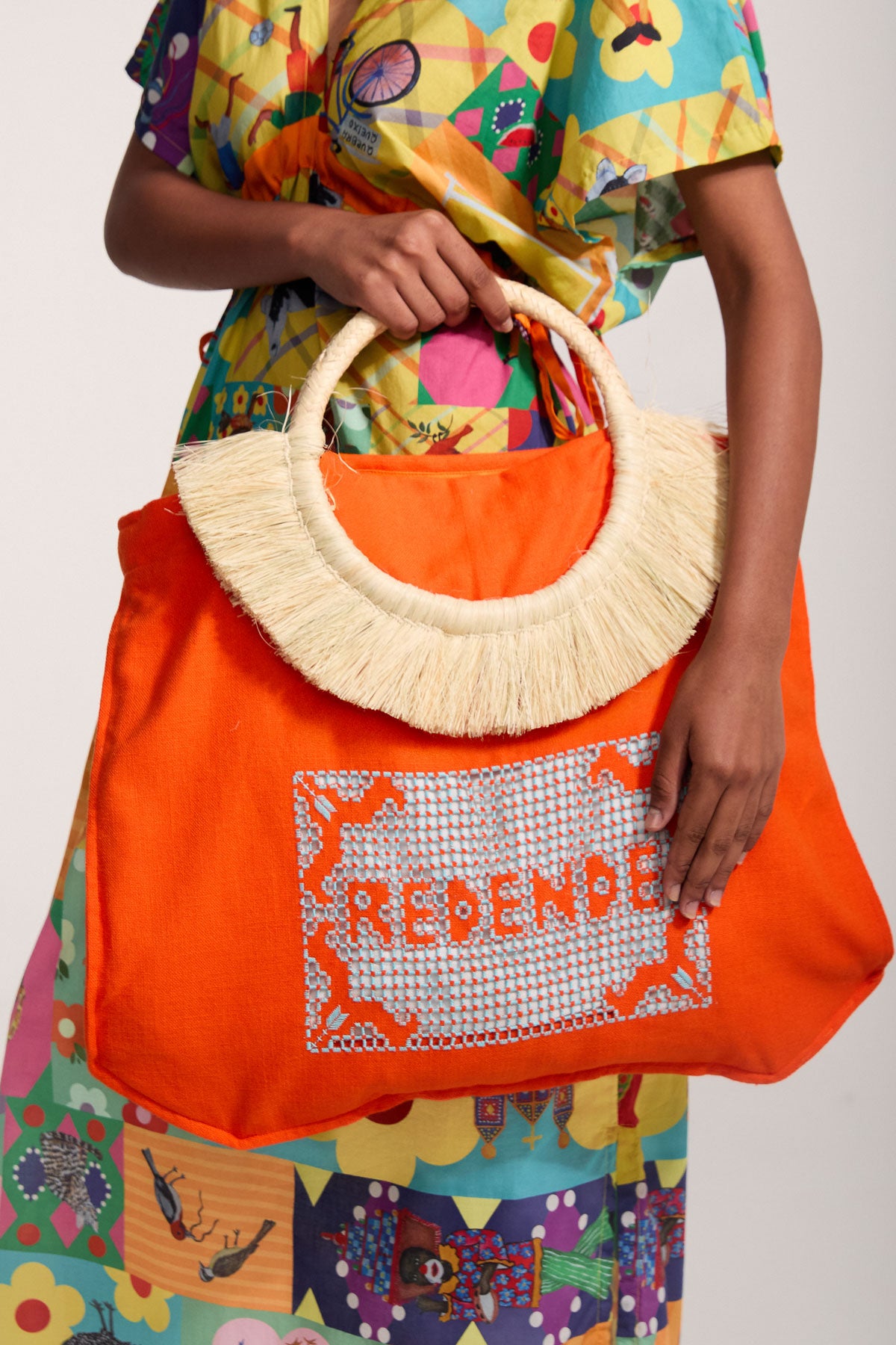 Bolsa Leque Bordada Redendê