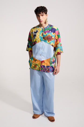 Calça Getúlio Lisa - Azul Céu