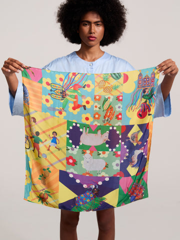 Lenço Estampa Cabocla