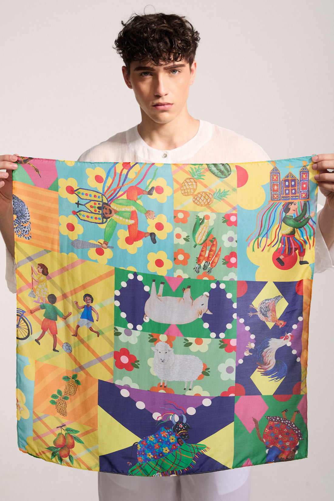 Lenço Estampa Cabocla